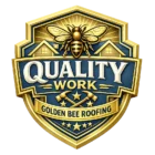 Golden Bee Roofing Quality Work Badge